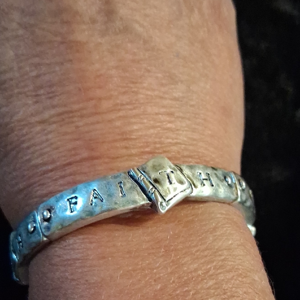 Silver Inspirational Bracelet